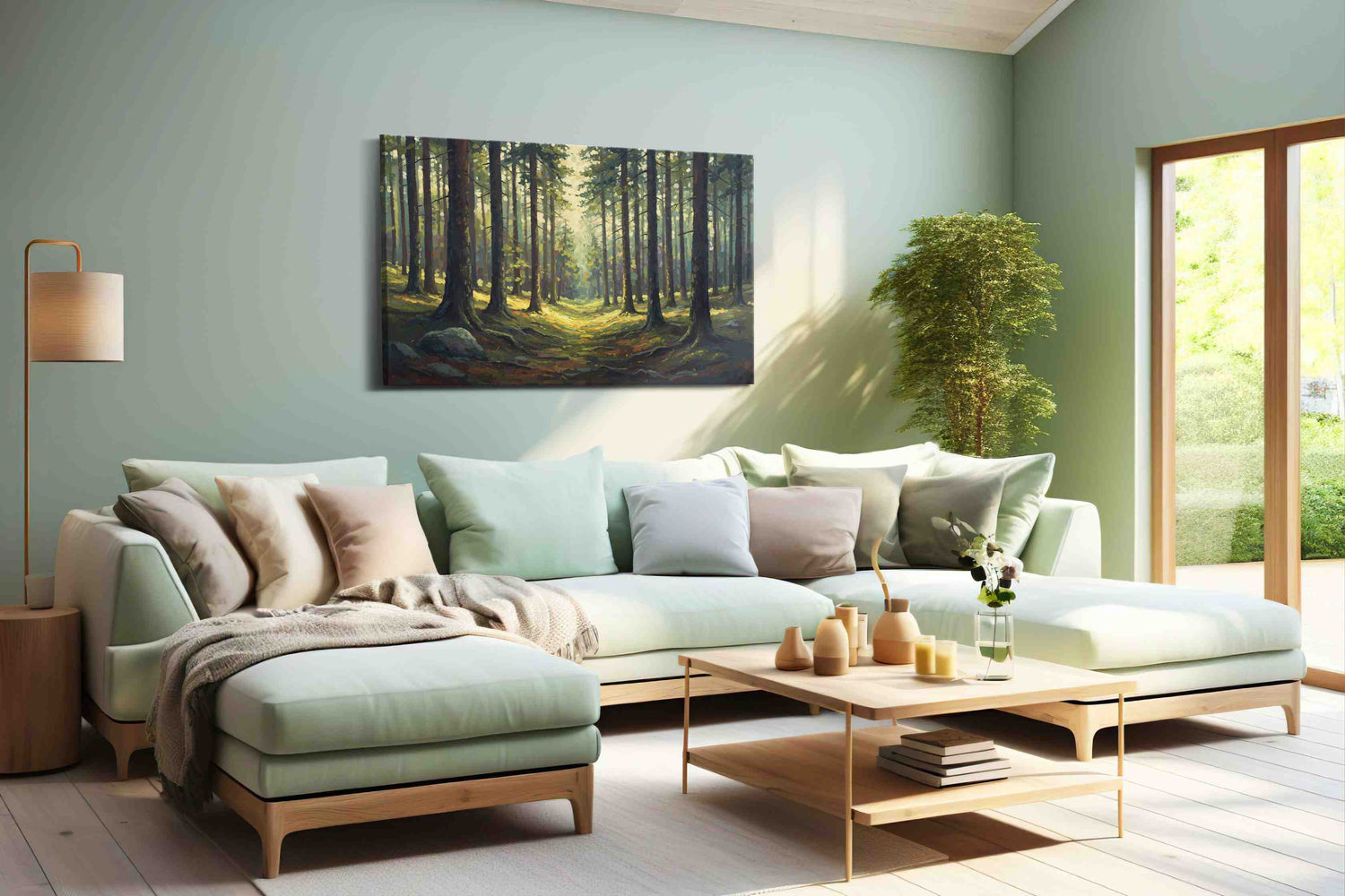 Whispers of the Enchanted Woods – landscape canvas wall art, gallery-wrapped, ready to hang
