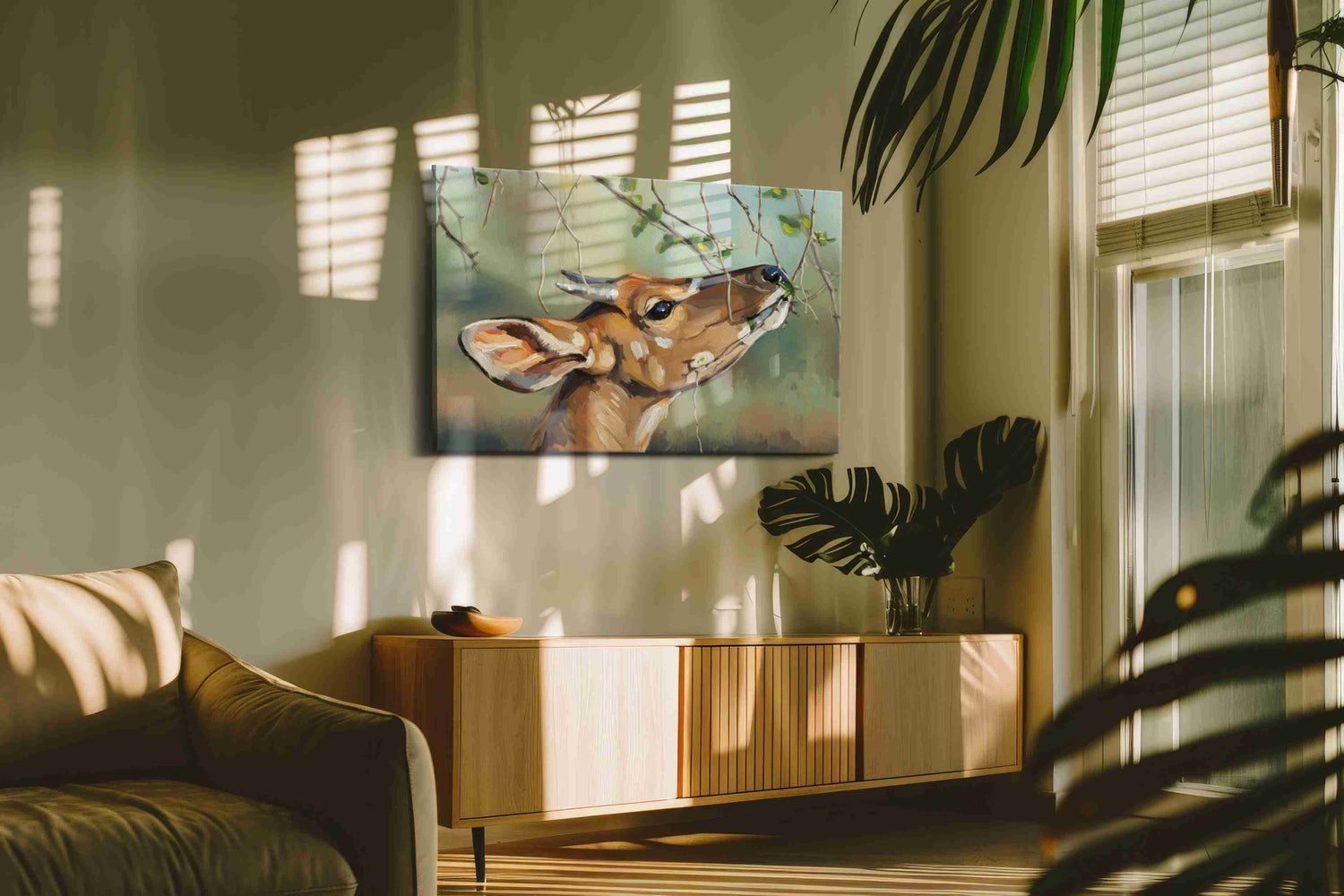 Whispers of the Forest – animals canvas wall art, gallery-wrapped, ready to hang