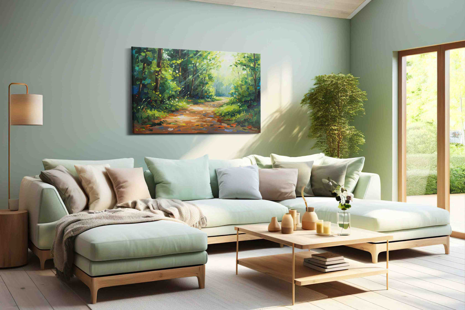 Whispers of the Forest Trail – nature canvas wall art, gallery-wrapped, ready to hang
