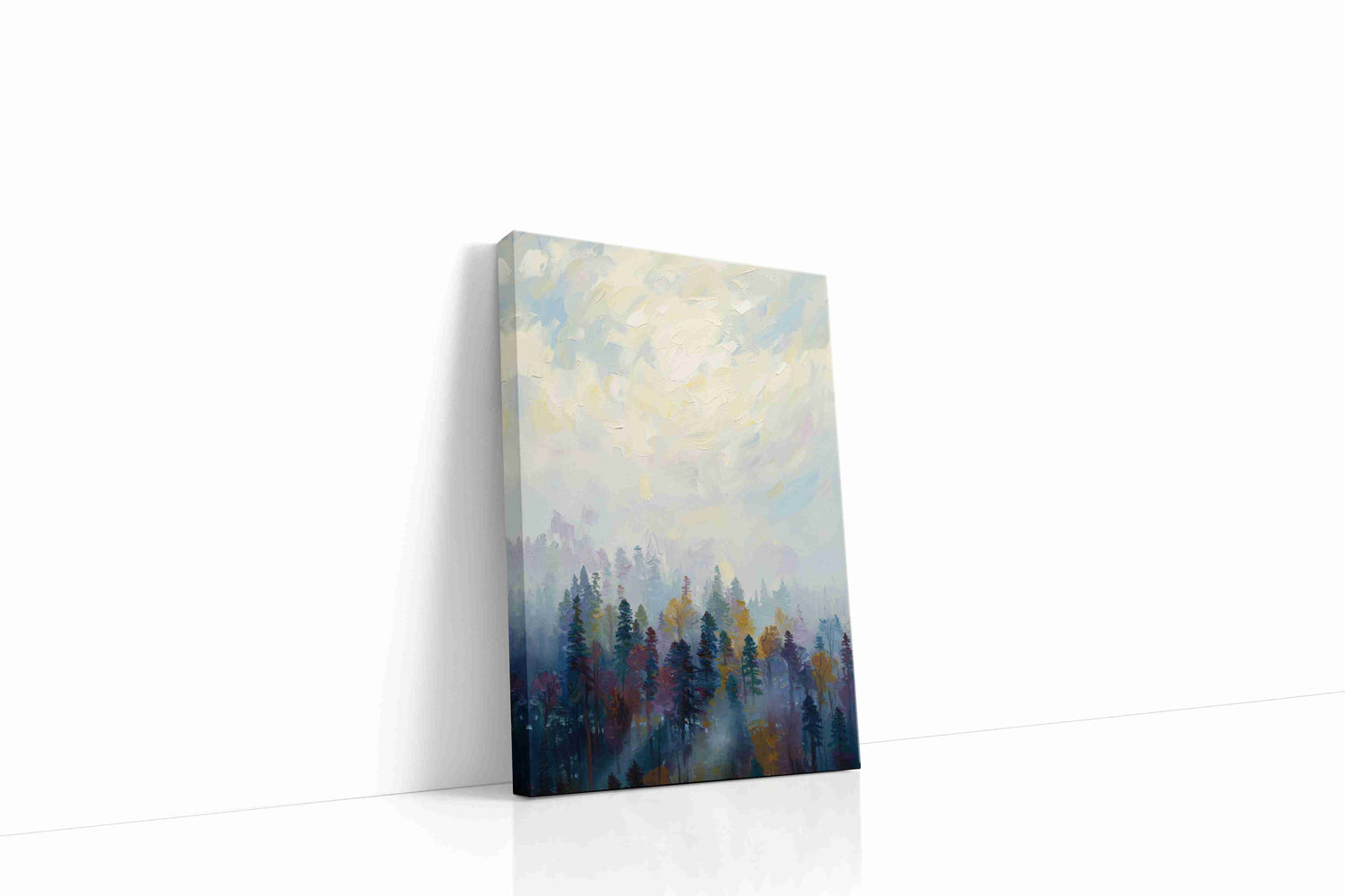 Whispers of the Misty Forest landscape canvas print, gallery-wrapped, ready to hang