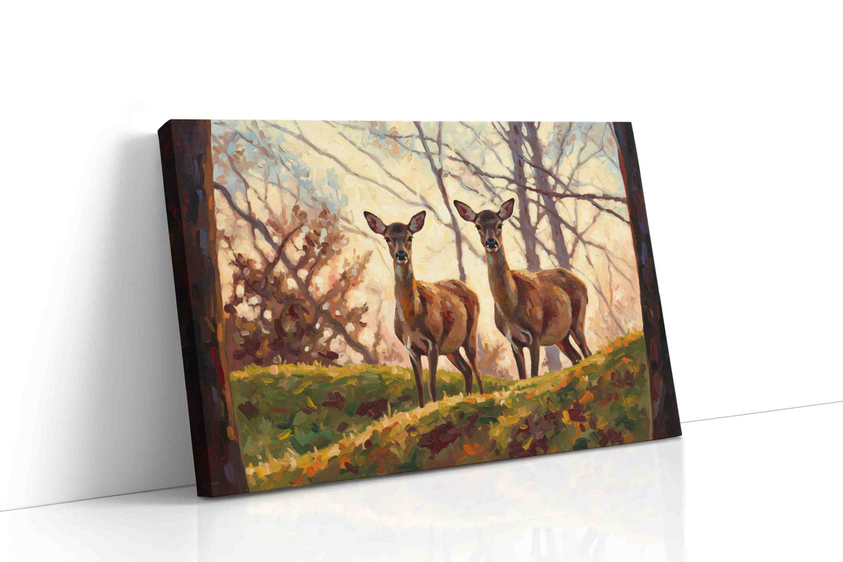 Whispers of the Woodland Dawn nature canvas print gallery-wrapped landscape canvas studio shot