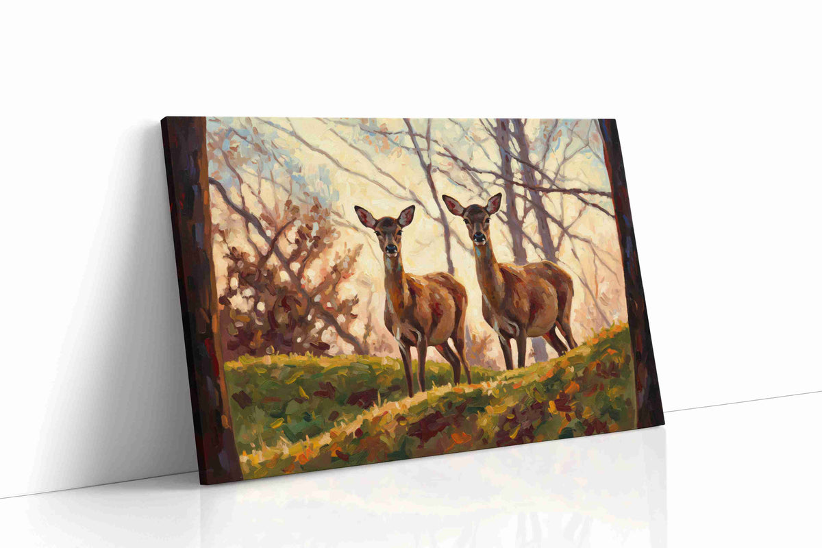 Whispers of the Woodland Dawn nature canvas print, gallery-wrapped, ready to hang