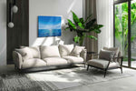 Azure Horizon Reflections ocean canvas print, on wall, lifestyle preview