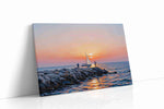 Dawn Serenity Seascape beach canvas print, gallery-wrapped, ready to hang