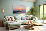 Dawn Serenity Seascape beach canvas print, hanging on wall