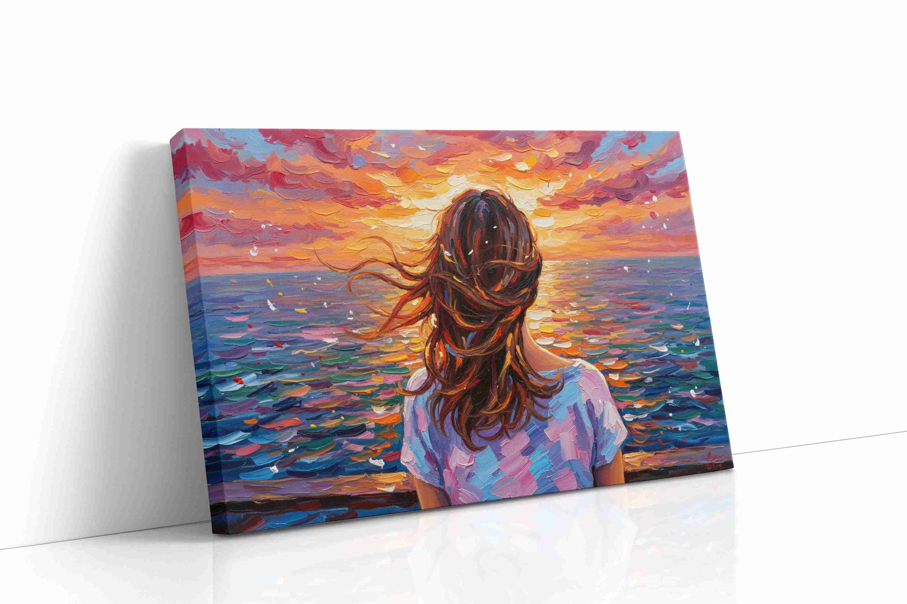 Embrace the Horizon romance canvas print gallery-wrapped landscape canvas studio shot