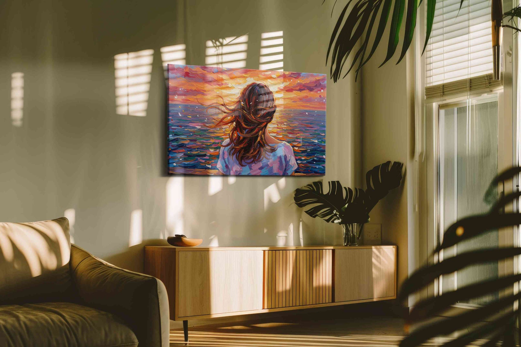 Embrace the Horizon – romance canvas wall art, gallery-wrapped, ready to hang