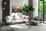 Eternal Horizon Glow ocean canvas print in a modern interior mockup
