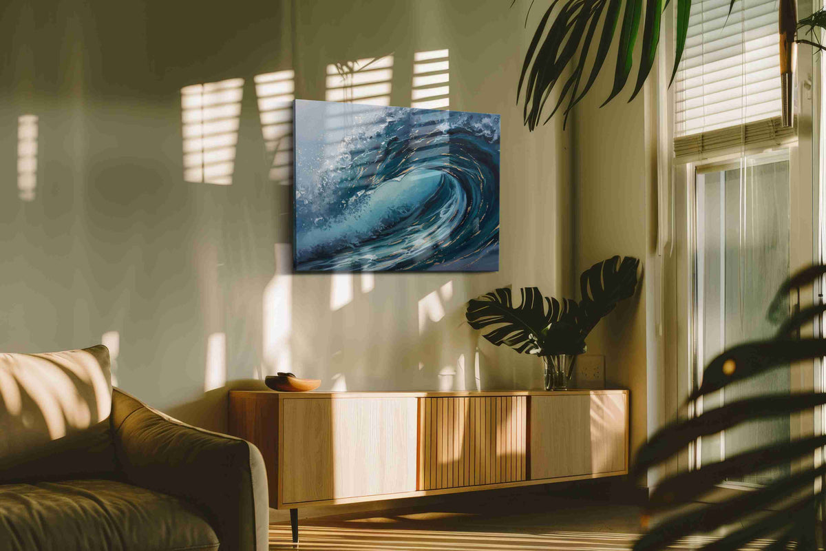 Eternal Ocean Surge – ocean canvas wall art, gallery-wrapped, ready to hang