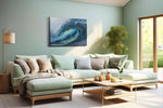 Eternal Ocean Surge ocean canvas print, hanging on wall