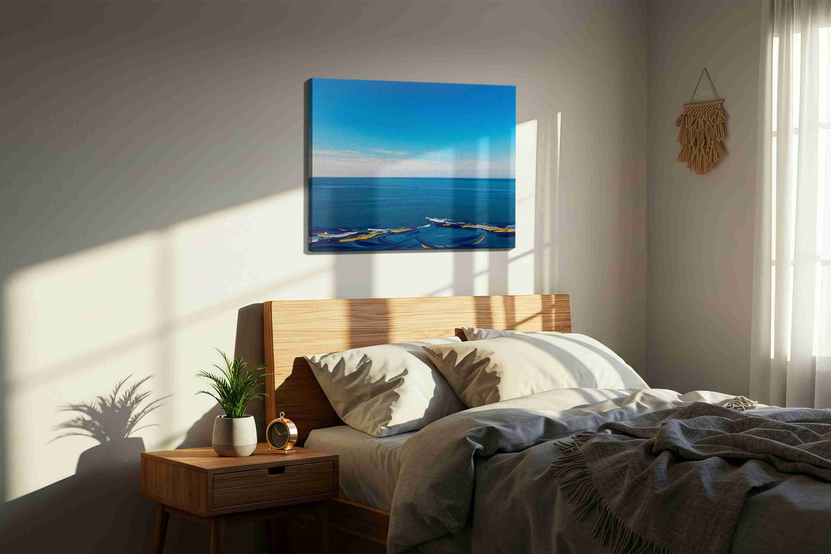 Eternal Ocean Symphony – ocean canvas wall art, gallery-wrapped, ready to hang