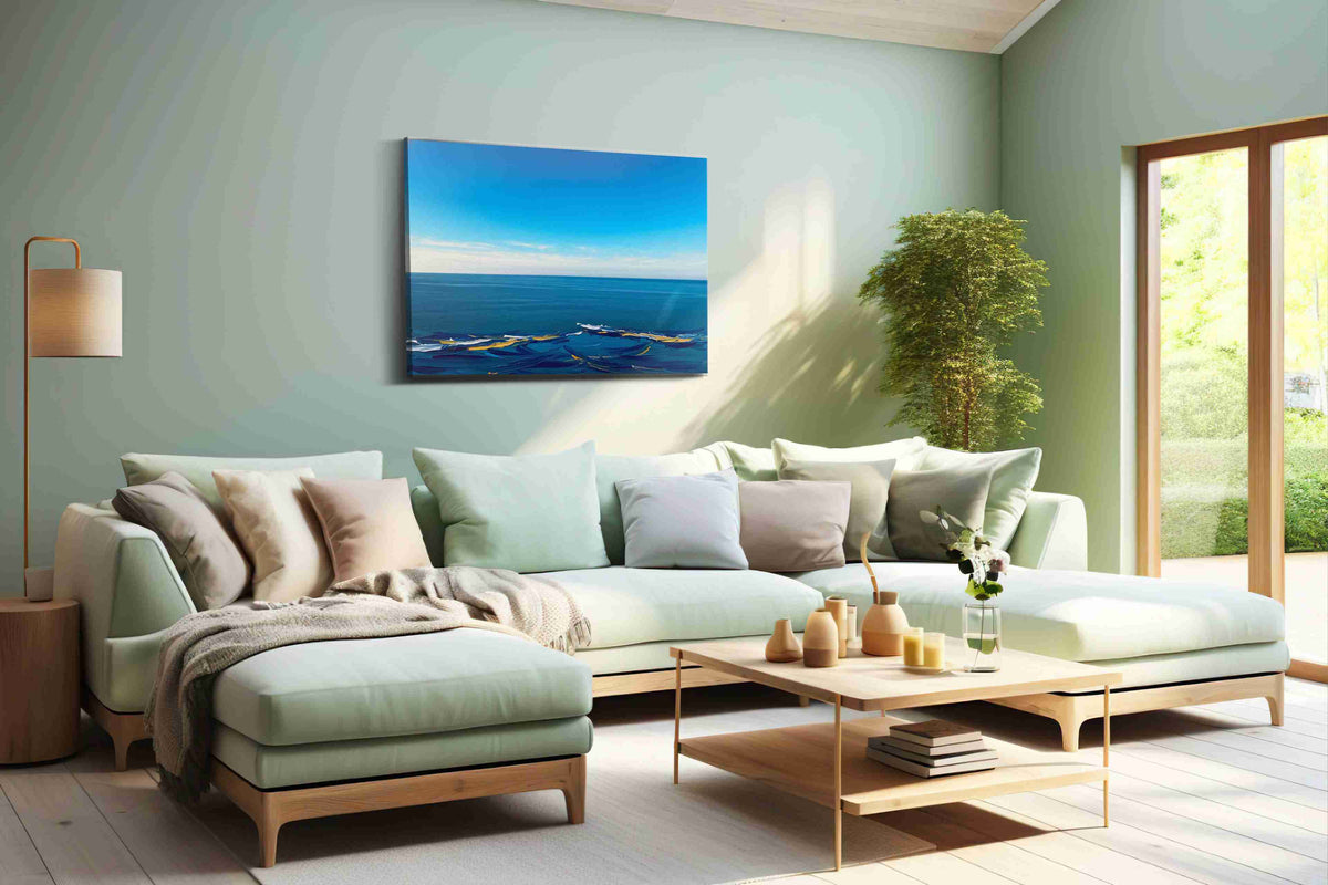 Eternal Ocean Symphony ocean canvas print, hanging on wall