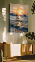 Eternal Sun's Embrace – landscape canvas wall art, gallery-wrapped, ready to hang