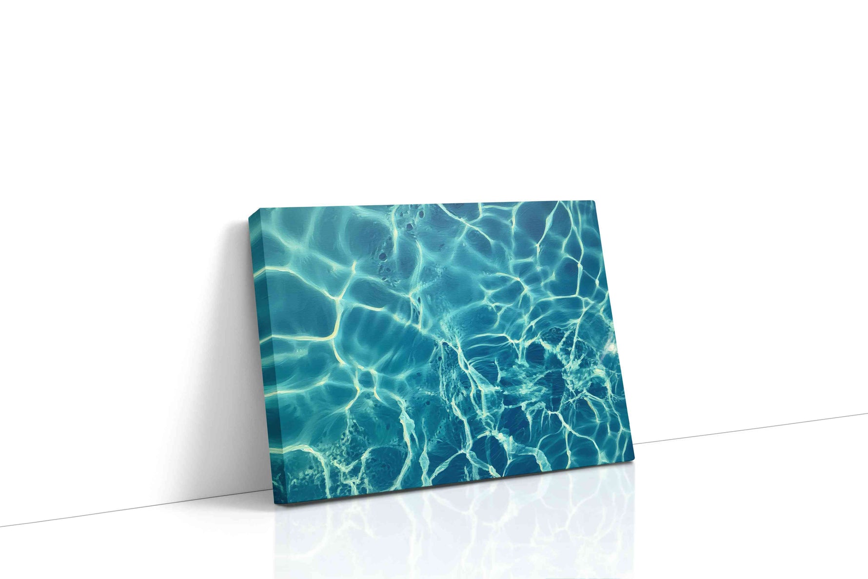 Ripples of Azure Dreams ocean canvas print gallery-wrapped landscape canvas studio shot