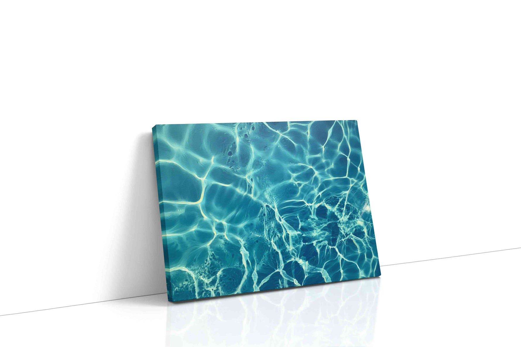 Ripples of Azure Dreams ocean canvas print, gallery-wrapped, ready to hang
