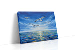 Seabirds in Flight Symphony ocean canvas print, gallery-wrapped, ready to hang