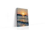 Solitude's Golden Embrace landscape canvas print, gallery-wrapped, ready to hang
