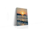 Solitude's Golden Embrace landscape canvas print gallery-wrapped portrait canvas studio shot