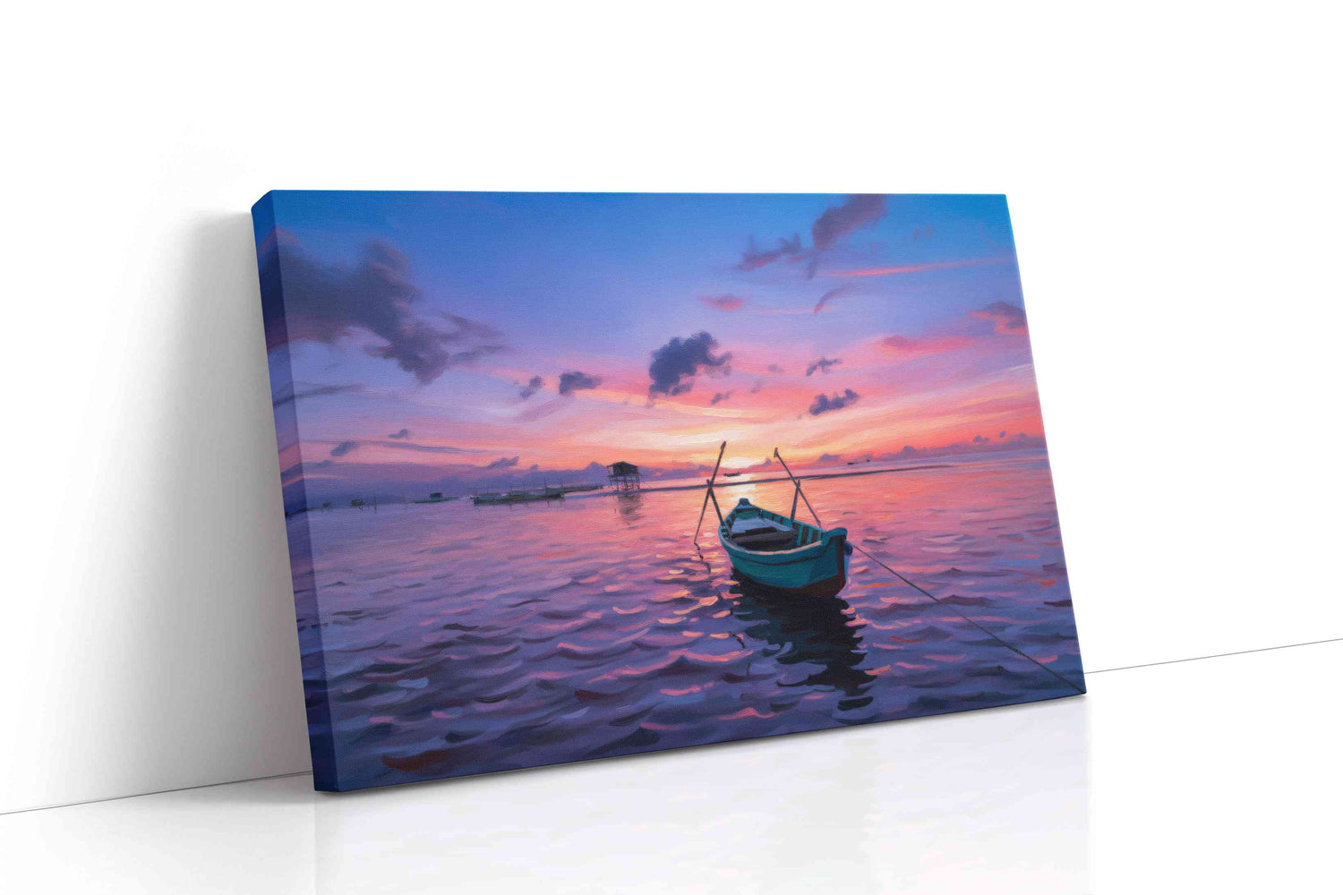 Twilight Serenity beach canvas print, gallery-wrapped, ready to hang