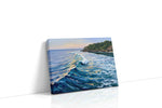 Whispering Waves of Dawn ocean canvas print, gallery-wrapped, ready to hang