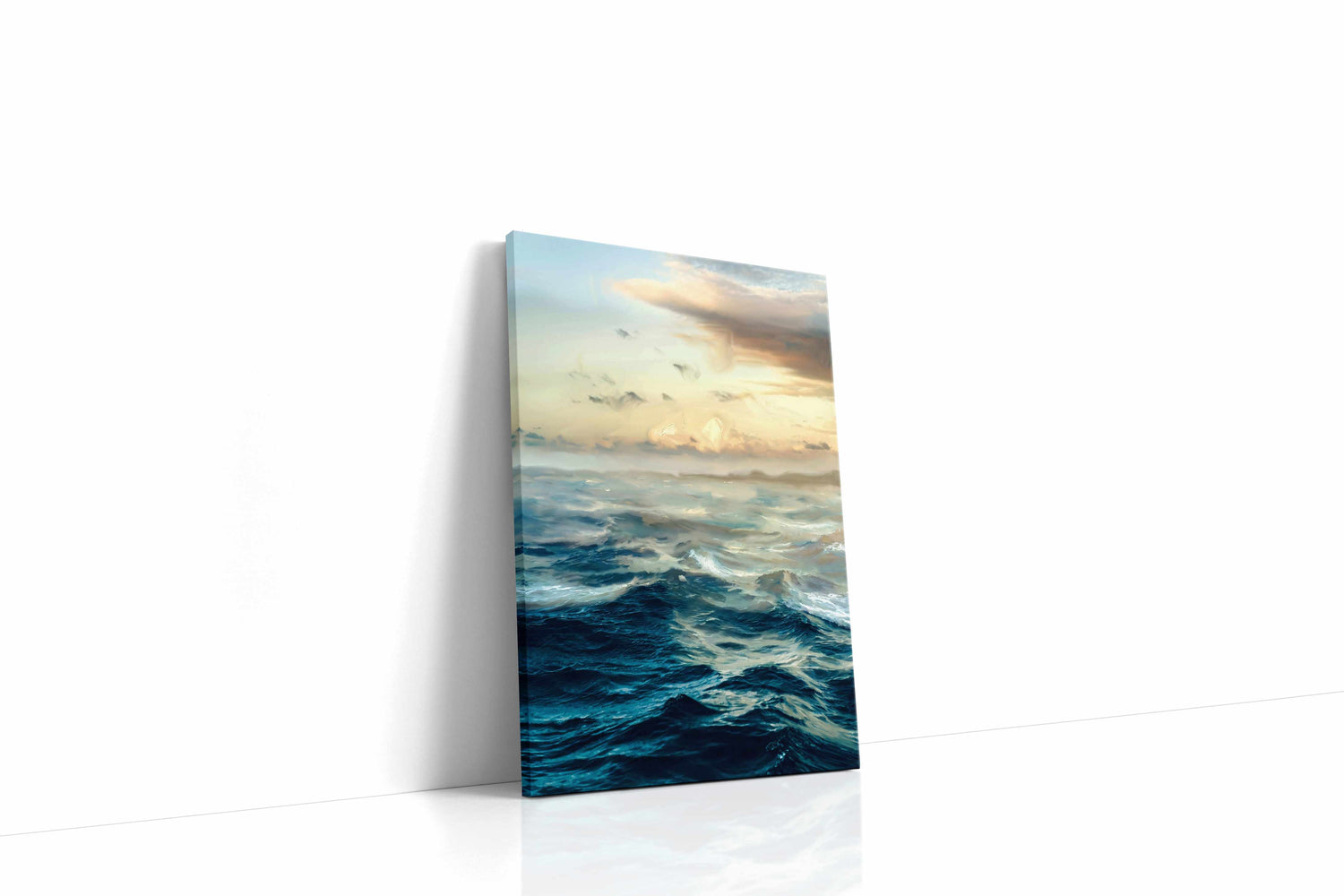 Whispers of the Ocean Dawn ocean canvas print, gallery-wrapped, ready to hang