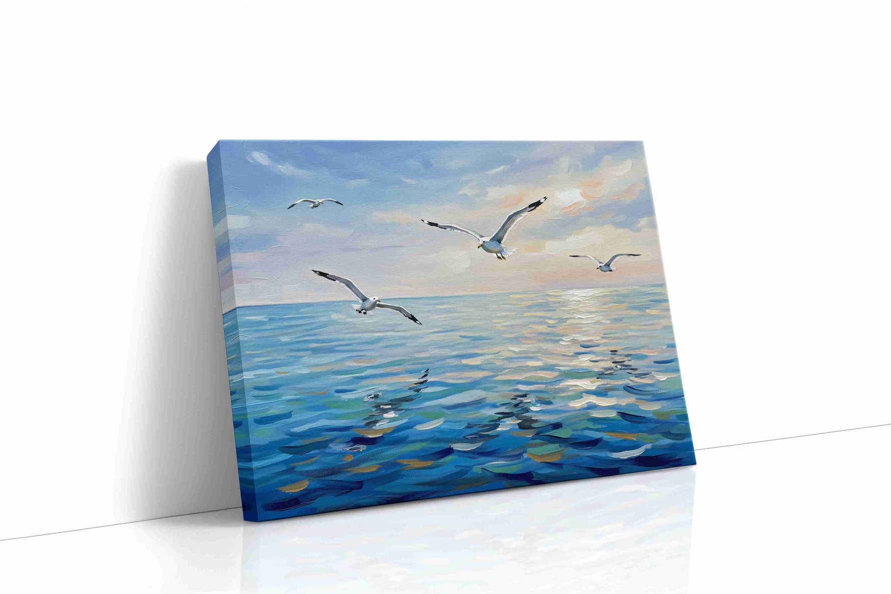 Whispers of the Sea Breeze ocean canvas print gallery-wrapped landscape canvas studio shot