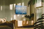 Whispers of the Sea Breeze ocean canvas print, hanging on wall