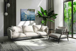Whispers of the Tides ocean canvas print in a modern interior mockup