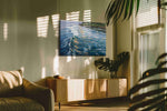 Whispers of the Tides ocean canvas print, on wall, lifestyle preview