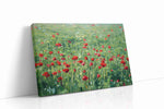 Whispering Meadow of Scarlet Dreams poppies canvas print, gallery-wrapped, ready to hang