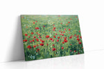 Whispering Meadow of Scarlet Dreams poppies canvas print gallery-wrapped canvas studio shot