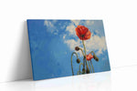 Whispers of Crimson Sky poppies canvas print, gallery-wrapped, ready to hang