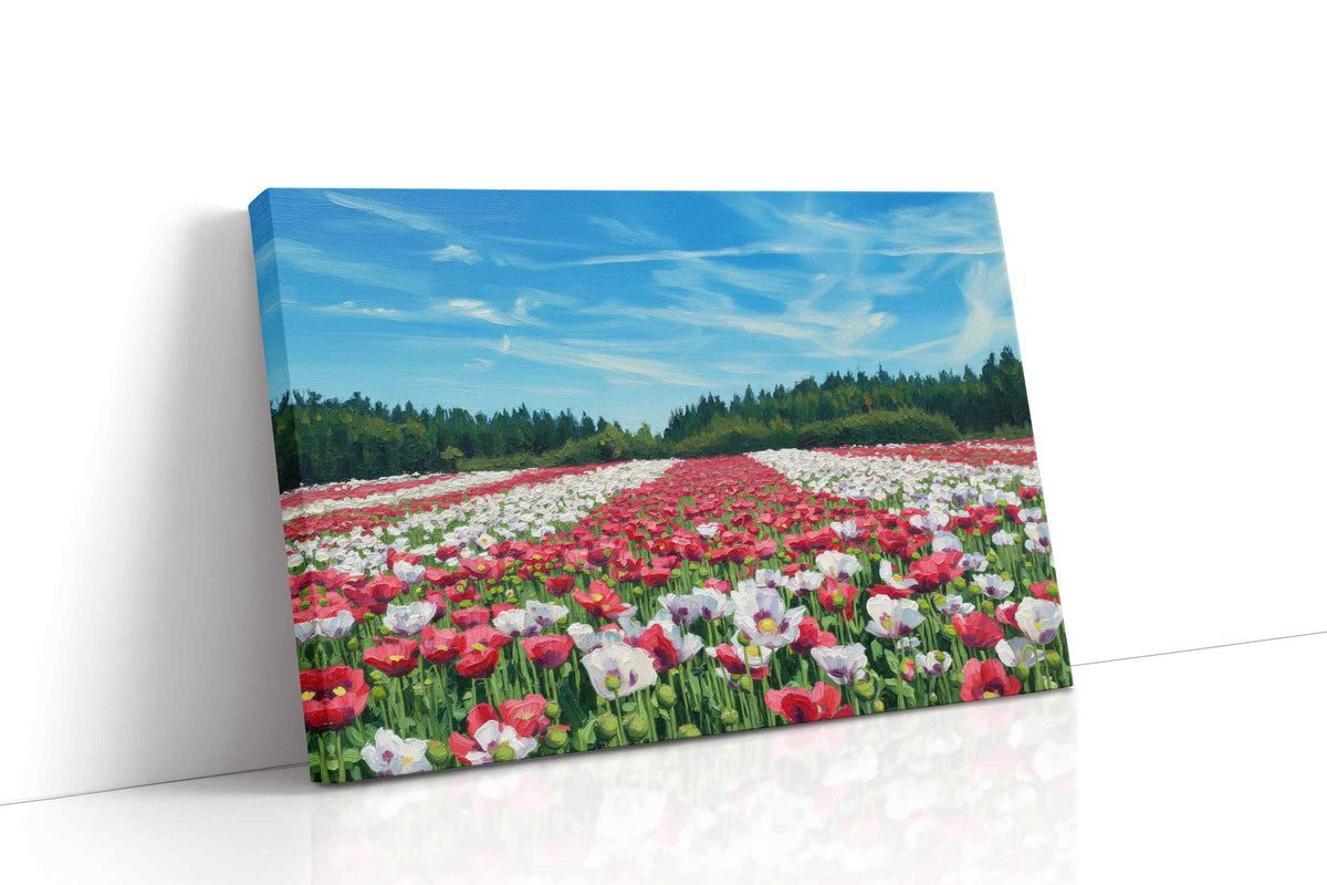 Whispers of Scarlet Fields poppies canvas print, gallery-wrapped, ready to hang