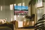 Whispers of Scarlet Fields poppies canvas print, hanging on wall