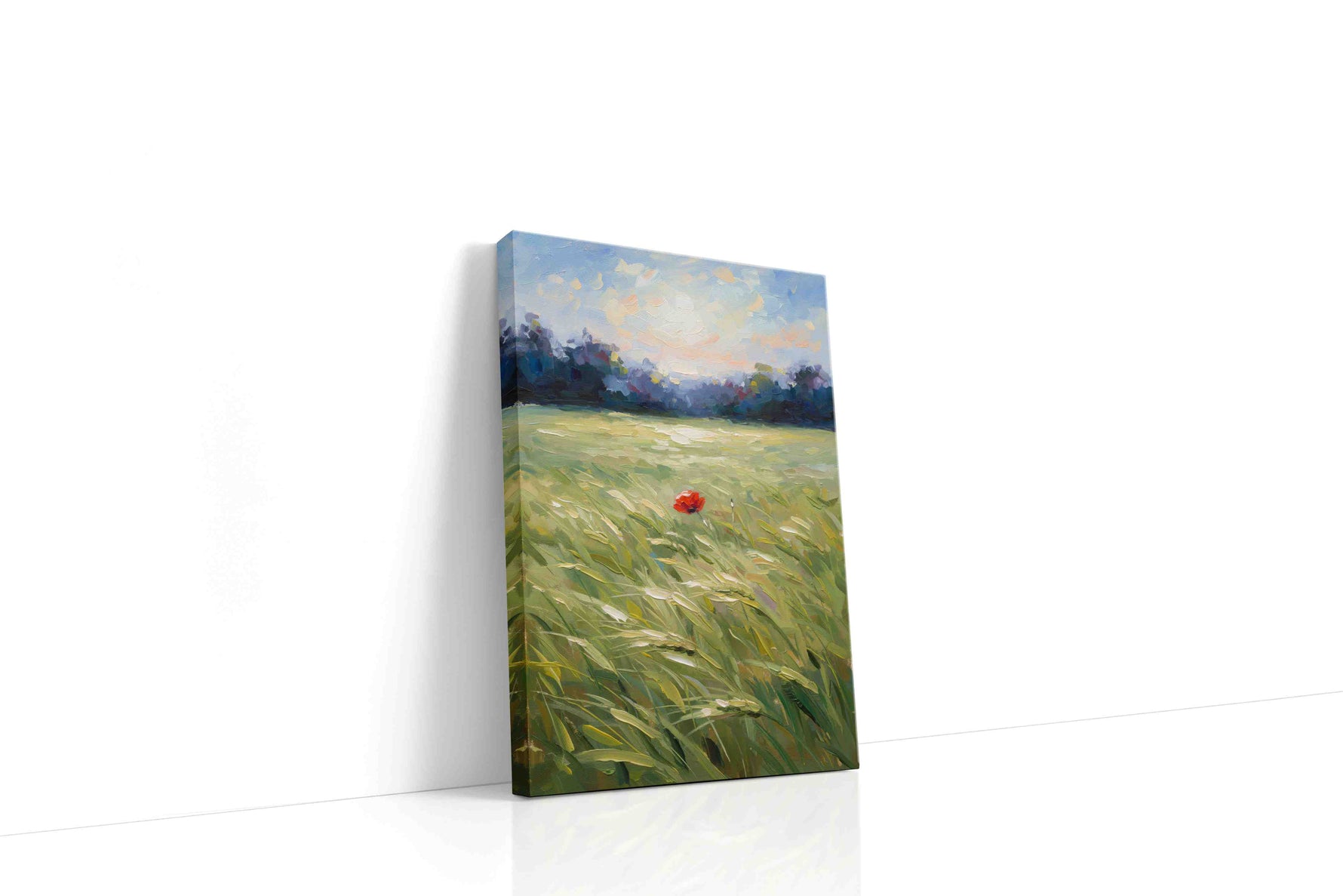 Whispers of a Scarlet Dawn landscape canvas print, gallery-wrapped, ready to hang