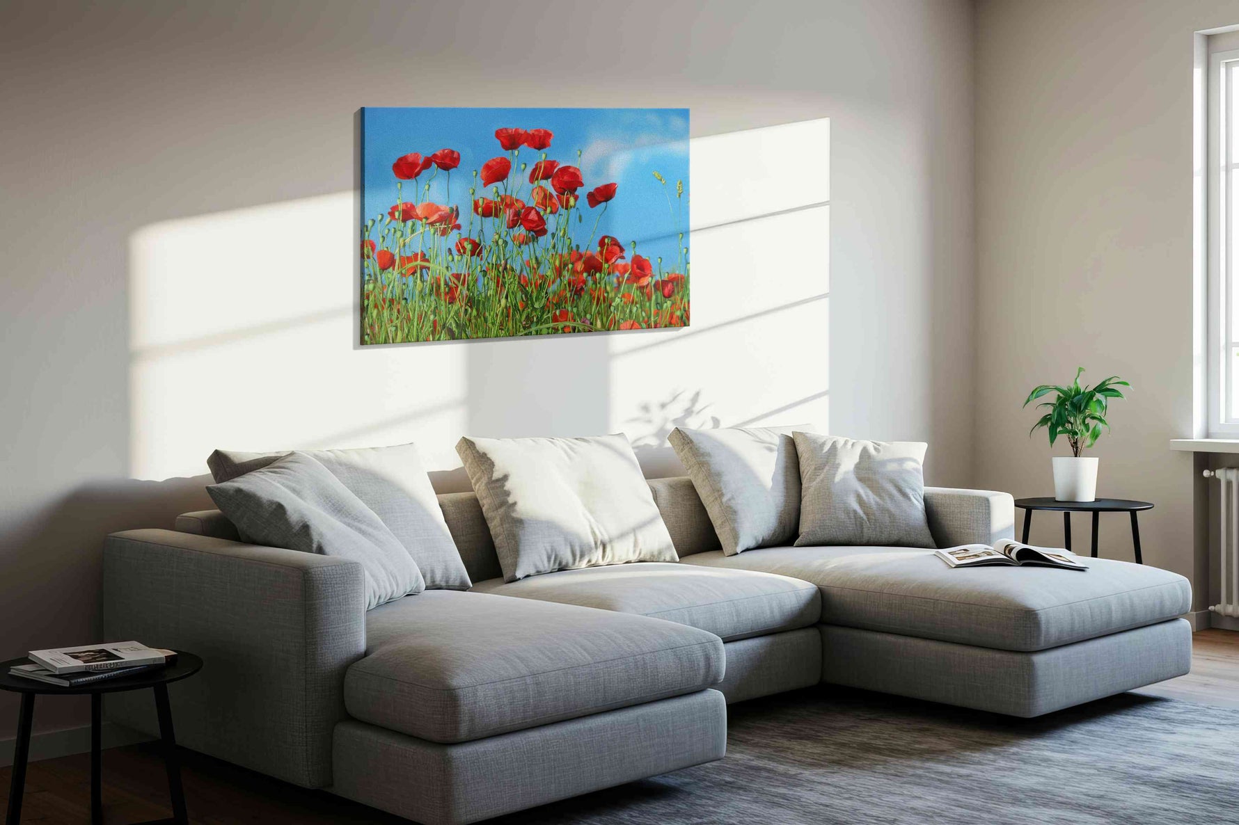 Whispers of the Poppy Meadow – poppies canvas wall art, gallery-wrapped, ready to hang