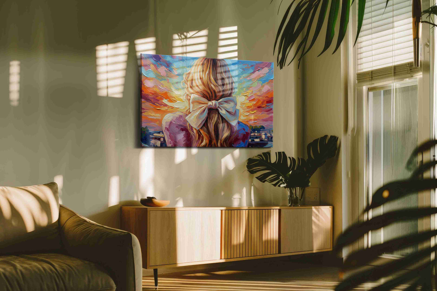 Sunset Reverie – romance canvas wall art, gallery-wrapped, ready to hang