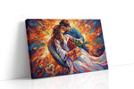 Embrace of Endless Love romance canvas print, gallery-wrapped, ready to hang