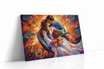 Embrace of Endless Love romance canvas print gallery-wrapped landscape canvas studio shot