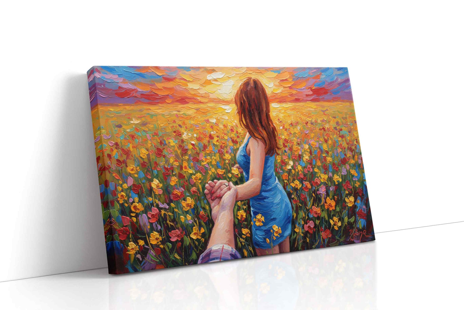 Eternal Sunrise Journey romance canvas print gallery-wrapped landscape canvas studio shot