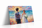 Eternal Sunrise Vows romance canvas print gallery-wrapped landscape canvas studio shot