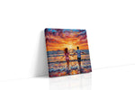 Eternal Sunset Serenade romance canvas print, gallery-wrapped, ready to hang