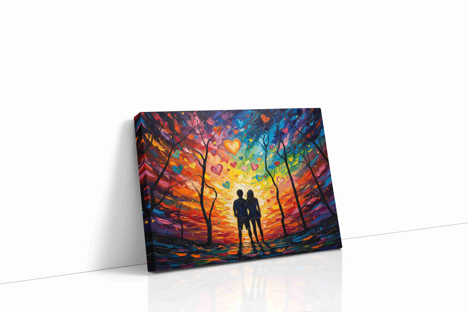 Eternal Twilight of Love romance canvas print, gallery-wrapped, ready to hang
