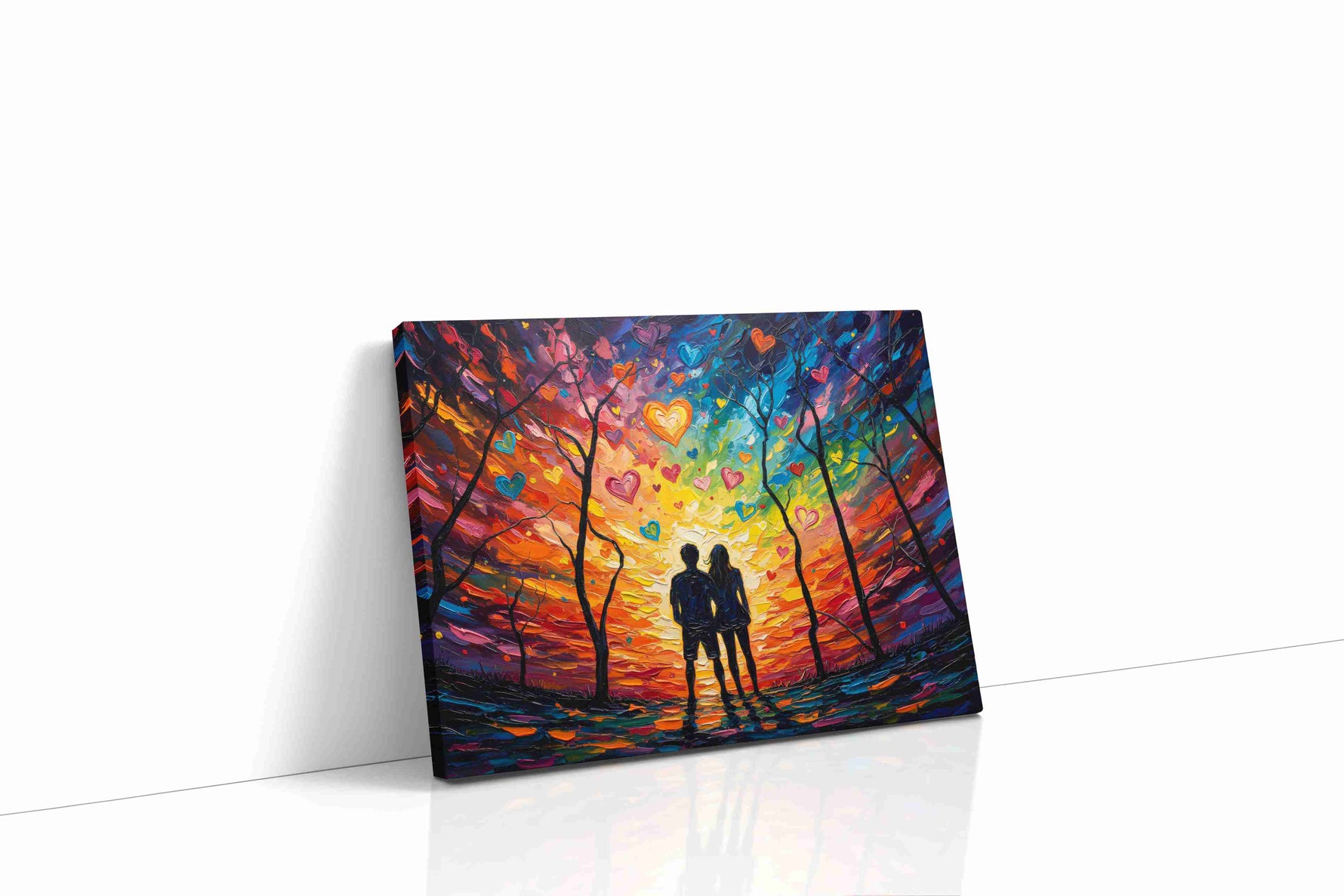 Eternal Twilight of Love romance canvas print gallery-wrapped landscape canvas studio shot