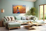 Guided by the Sunset – romance canvas wall art, gallery-wrapped, ready to hang