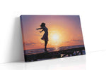 Sunset Serenity Dance beach canvas print, gallery-wrapped, ready to hang