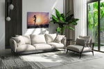 Sunset Serenity Dance beach canvas print, on wall, lifestyle preview
