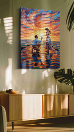 Whirlwind of Love – romance canvas wall art, gallery-wrapped, ready to hang