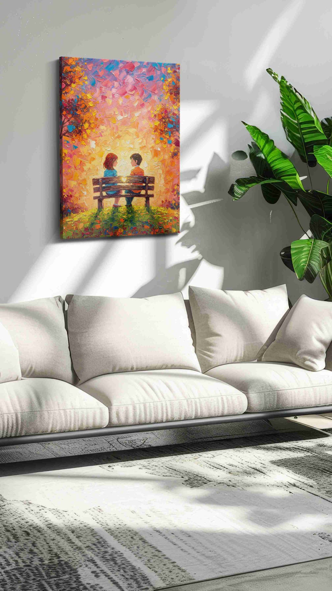 Whispers of Sunset Romance – romance canvas wall art, gallery-wrapped, ready to hang