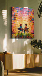 Whispers of Sunset Romance romance canvas print, hanging on wall